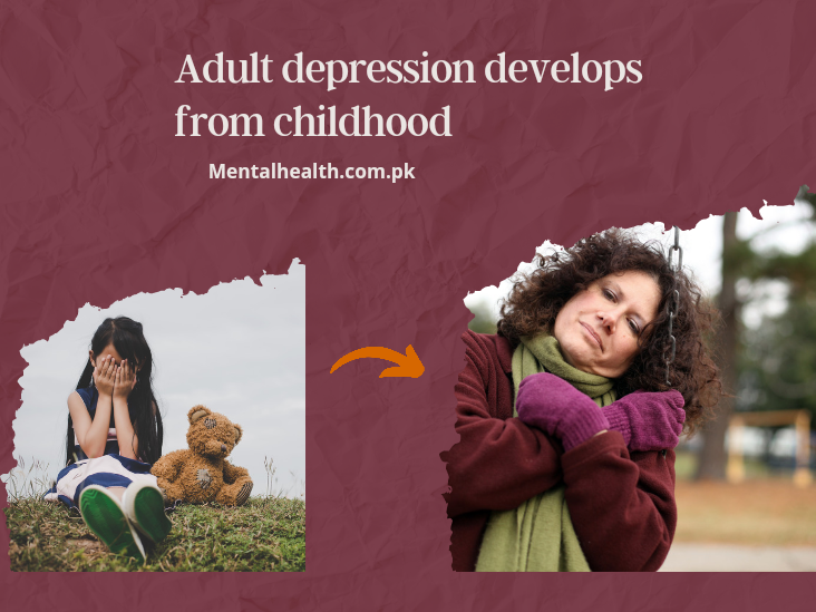 Adult depression develops from childhood