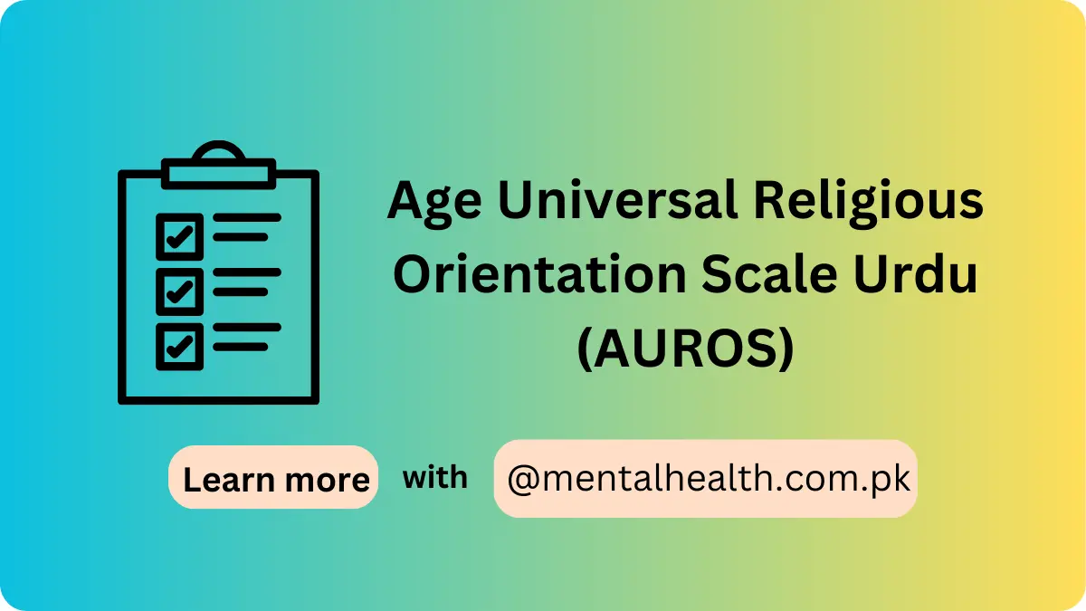 Age Universal Religious Orientation Scale Urdu (AUROS)