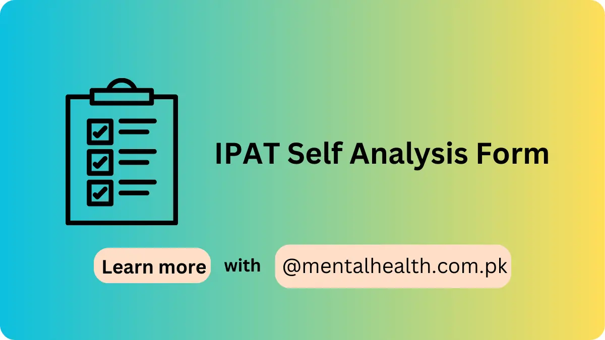 IPAT Self Analysis Form