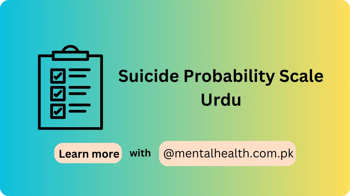 Suicide Probability Scale Urdu