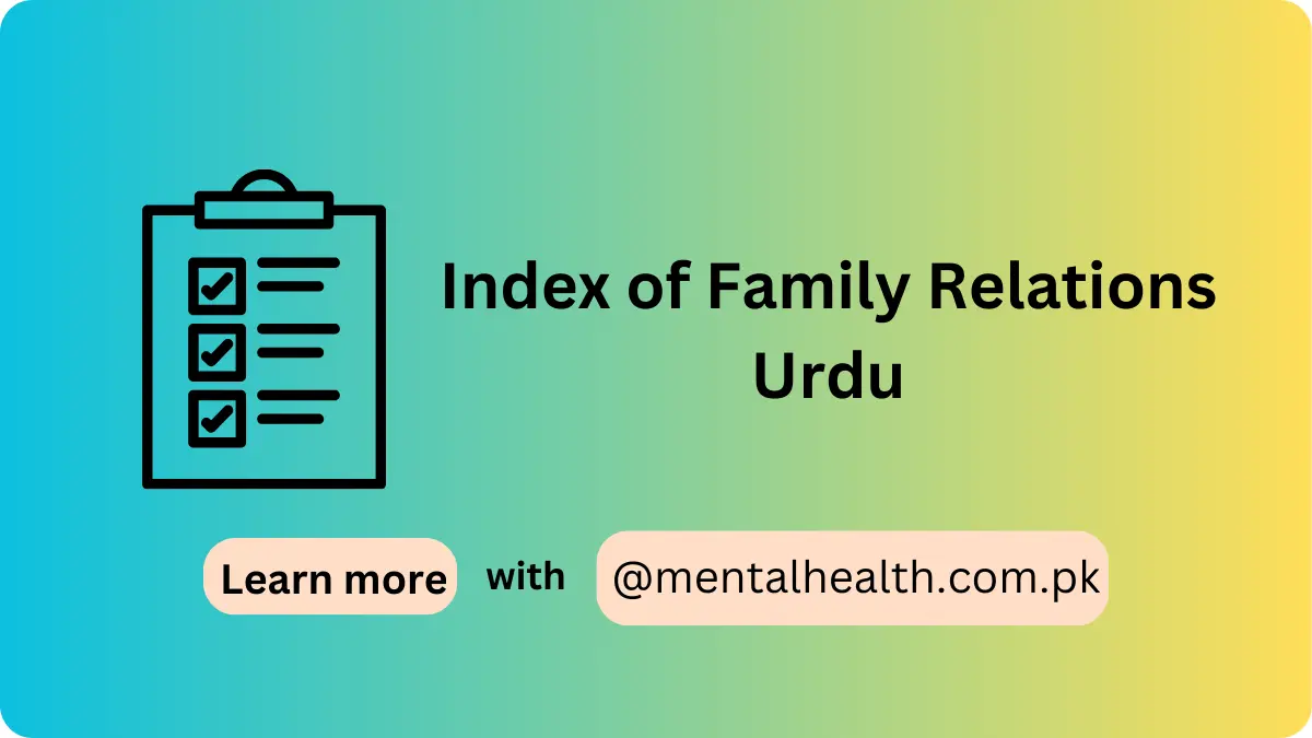 Index of Family Relations Urdu
