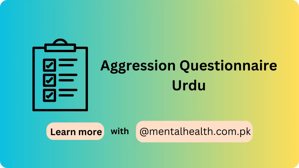 Aggression Questionnaire Urdu