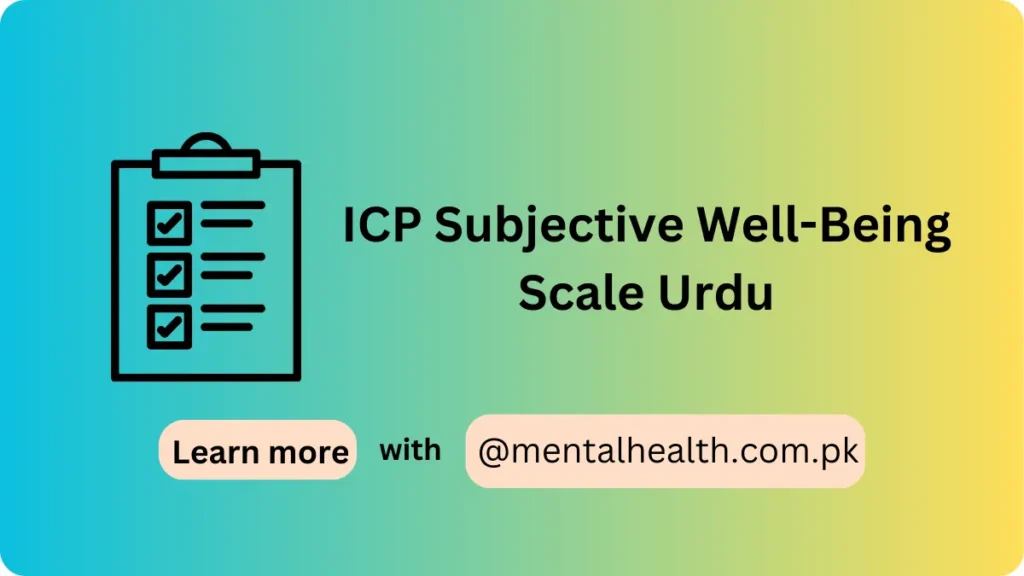 ICP Subjective Well-Being Scale Urdu