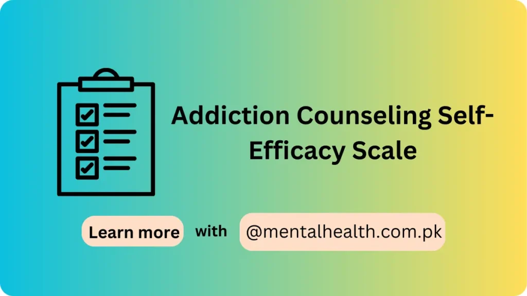 Addiction Counseling Self-Efficacy Scale