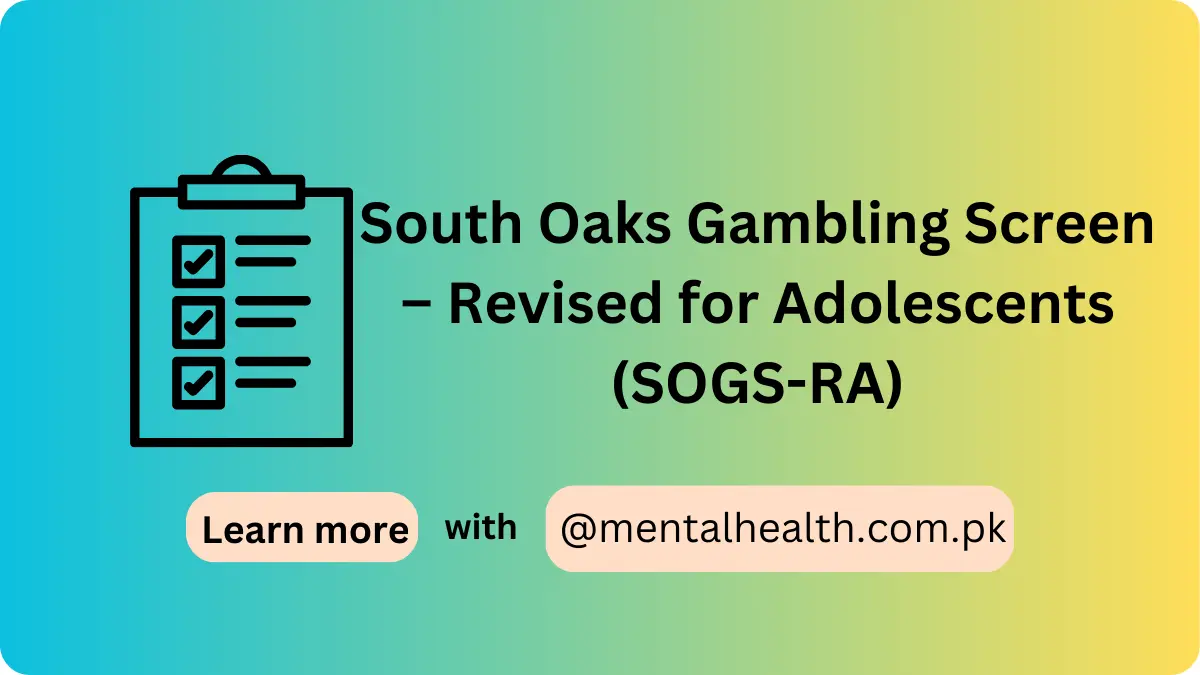 South Oaks Gambling Screen – Revised for Adolescents (SOGS-RA)