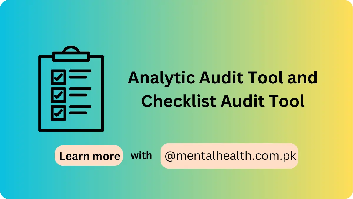 Analytic Audit Tool and Checklist Audit Tool